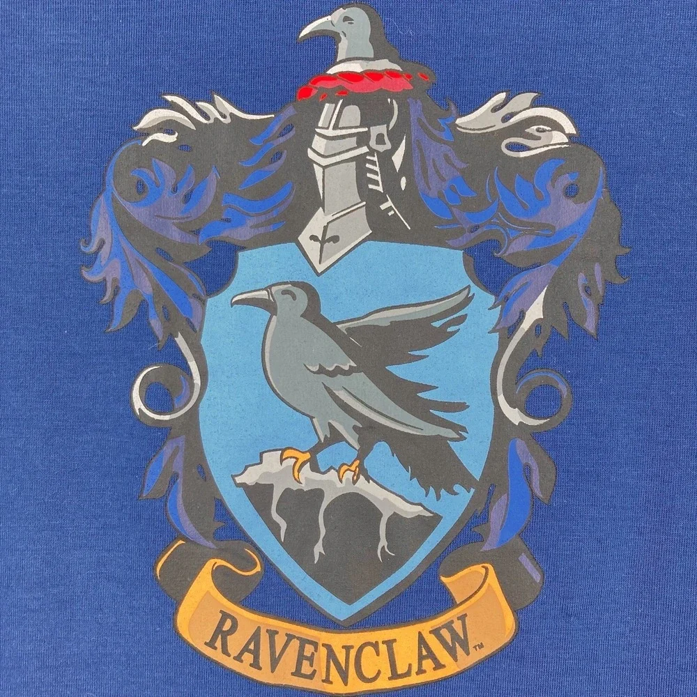 Wizarding World Harry Potter Women's Blue T-shirt Size Medium V-neck NWOT